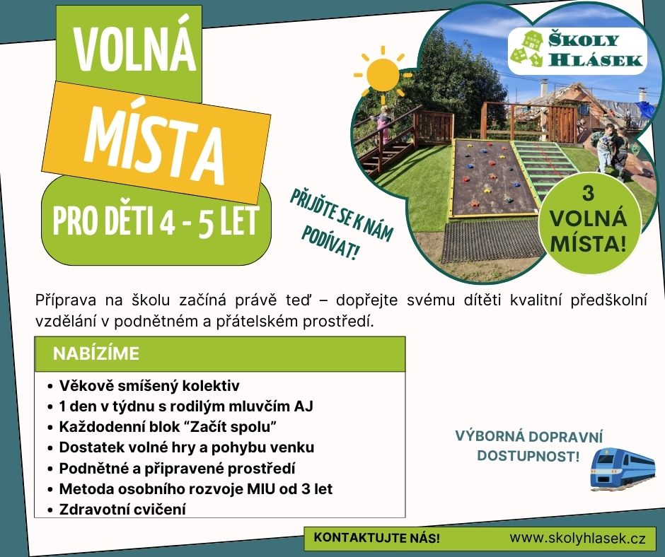 Featured image for “Přijímáme děti do MŠ Hlásek”