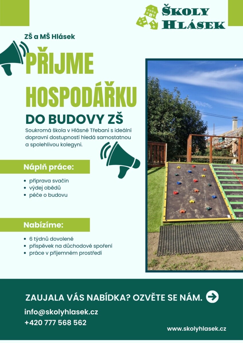 Featured image for “Hledáme hospodářku do ZŠ”